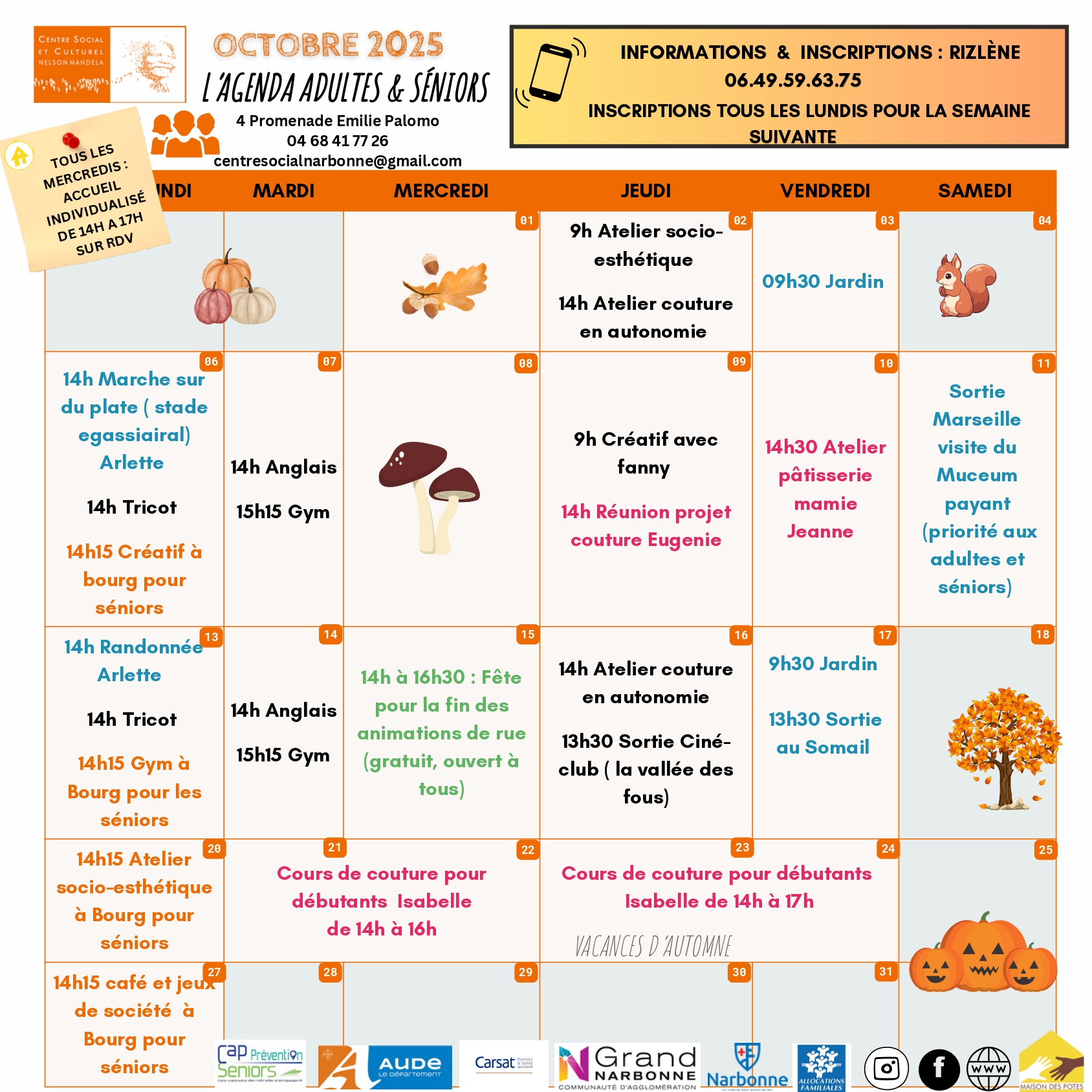 AGENDA ACTIVITE PARENTS ENFANTS